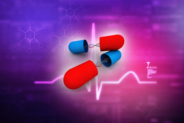 3d render of dna structure, abstract background