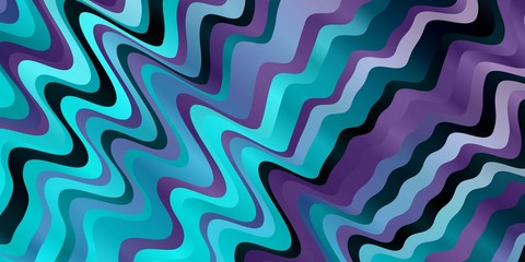 Fototapeta premium Light Pink, Blue vector texture with wry lines. Abstract illustration with gradient bows. Pattern for commercials, ads.