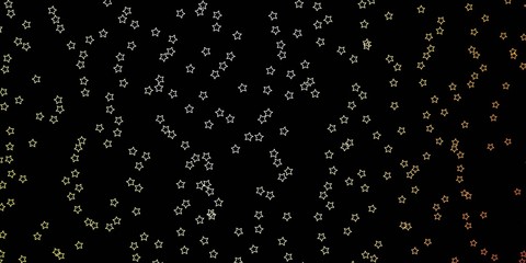 Dark Red, Yellow vector layout with bright stars. Colorful illustration in abstract style with gradient stars. Pattern for websites, landing pages.