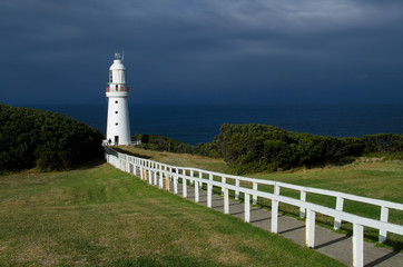 Lighthouse with Storm