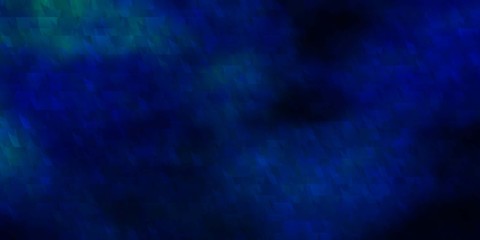 Dark BLUE vector backdrop with lines, triangles.