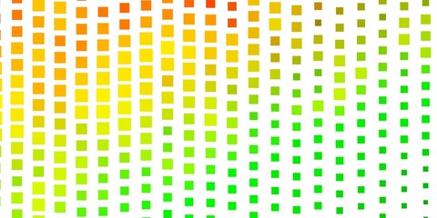 Light Green, Yellow vector template in rectangles. Rectangles with colorful gradient on abstract background. Modern template for your landing page.