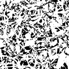 Grunge background black and white. Abstract vector texture of scratches, dirt