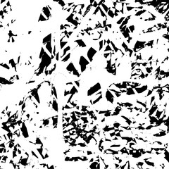 Grunge background black and white. Abstract vector texture of scratches, dirt