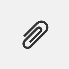 Obraz premium paper clip icon vector illustration symbol