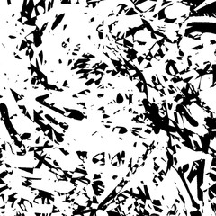 Grunge background black and white. Abstract vector texture of scratches, dirt