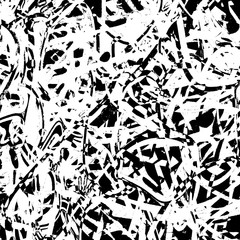 Grunge background black and white. Abstract vector texture of scratches, dirt