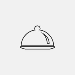 dish icon vector illustration symbol