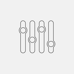 equalizer icon vector illustration symbol