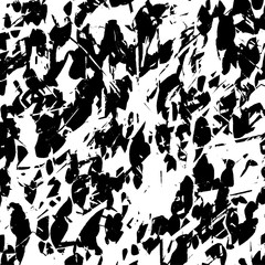 Grunge background black and white. Abstract vector texture of scratches, dirt