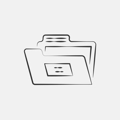 folder icon vector illustration symbol