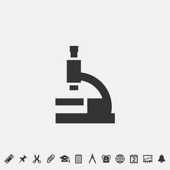 microscope icon vector illustration symbol