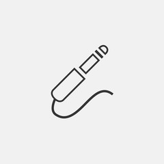 aux cable icon vector illustration symbol