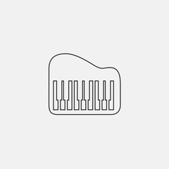 piano icon vector illustration symbol