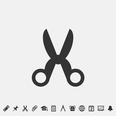 scissors icon vector illustration symbol