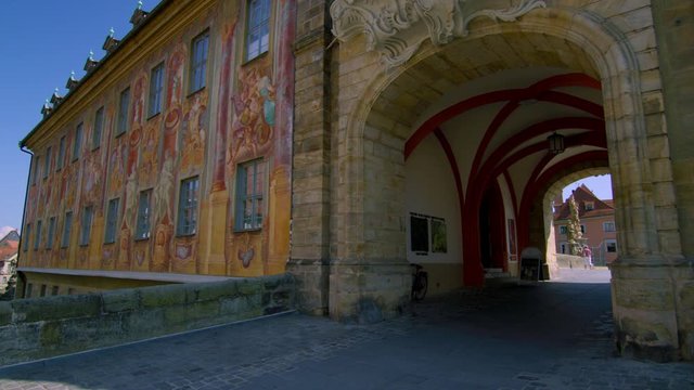 Bamberg, UNESCO World Heritage Site at the river Regnitz, Altes Rathaus, (Old Town Hall),  Bamberg, Franconia, Bavaria, Germany, Europe July 2019