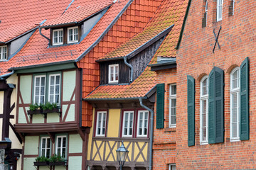 The historic old town of Quedlinburg