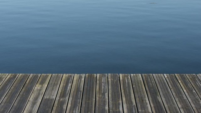 View of wooden pier or dock in lake
