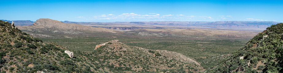 USA, Arizona, Mohave County, Grand Canyon-Parashant National Monument. A panorama of the Shivwits Plateau, the western-most edge of the Colorado Plateau.