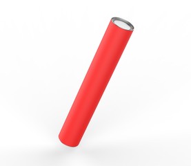 Blank Kraft Paper Tube Mock up For Branding. 3d render illustration.