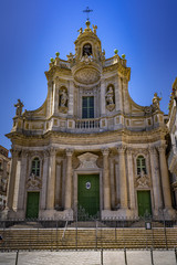 Fototapeta premium The Basilica della Collegiata in Catania