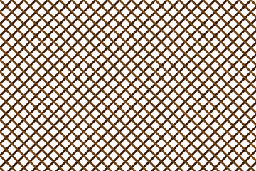 brown wood lattice of diagonal planking with clipping path