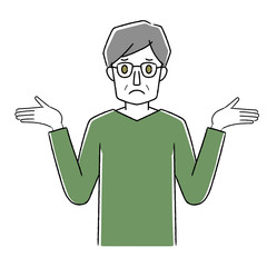 シニア男性　悩み