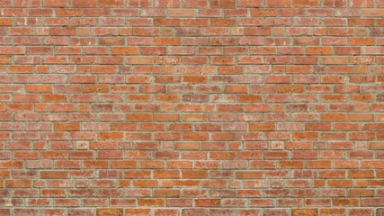 Red brick wall grunge  texture for copy space background