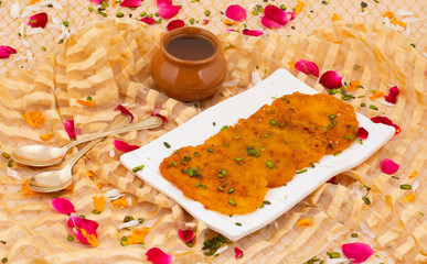 Indian Traditional Popular Sweet Food Malpua or Amalu Are Small Sweet Pancakes Traditionally Made During Festivals