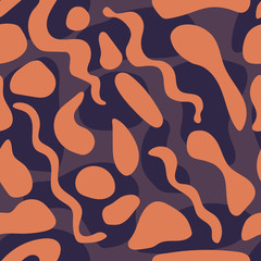 Abstract background blots spots. Seamless geometric multicolored pattern