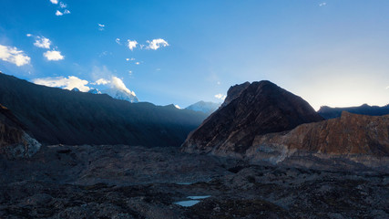 Mountains around Pasu, Karakoram Highway, northern Pakistan, taken in August 2019
