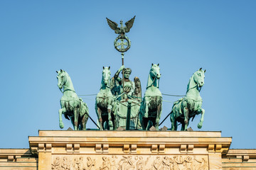 Obraz premium Brandenburg gate close-up in Berlin