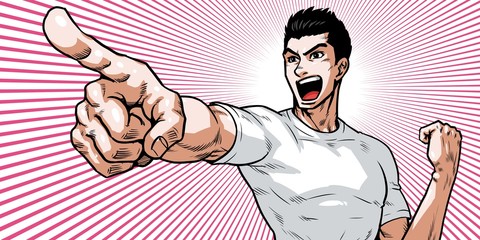  Businessman Hard Worker Shouting