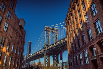 Obraz premium Most Manhattan w Nowym Jorku