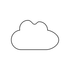 Cloud icon. Online server symbol. Logo design element