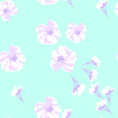 Cure Spring Floral Seamless Pattern