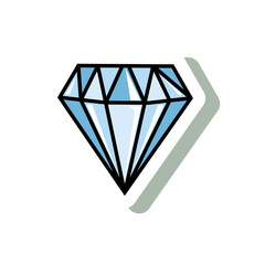 diamond precious pop art style icon