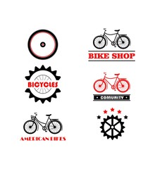 Fototapeta premium Bike logo, bike shop logo, bicycle logo collection