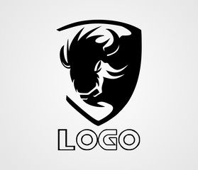 Bison logo vector