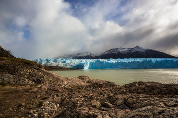 Base camp on Perito Moreno Glacier, Base camp on Perito Moreno Glacier, Los Glaciares National Park, El Calafate, Patagonia, Argentina