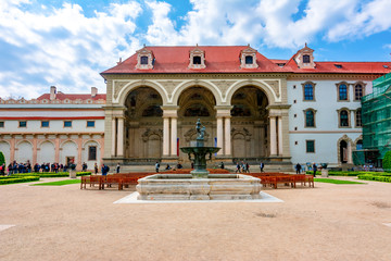 Wallenstein Palace and gardens in Mala Strana, Prague, Czech Republic