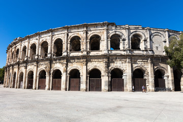 Fototapeta na wymiar Ancient Roman Arena in Nimes, France