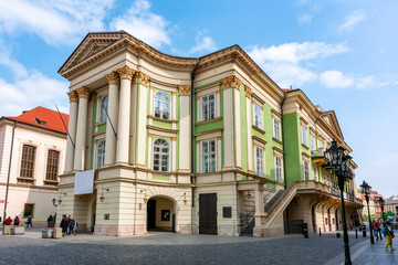 Estates Theatre (Stavovske divadlo) in Prague old town, Czech Republic