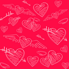 Lovely pattern for St. Valentine's day