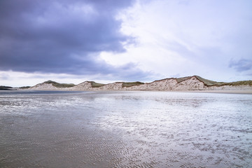 Ballinareava strand at the Sheskinmore Nature Reserve between Ardara and Portnoo in Donegal - Ireland