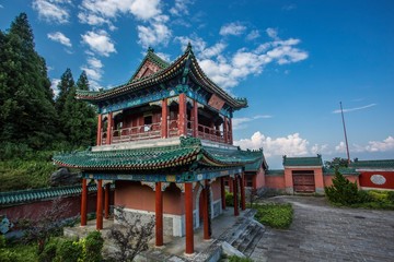  The temple in the tianmen mountain at hunan province in china