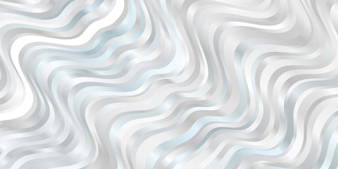 Light BLUE vector pattern with wry lines. Illustration in halftone style with gradient curves. Pattern for business booklets, leaflets
