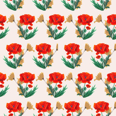 Fototapeta premium seamless pattern with flowers