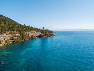 Fototapeta na wymiar Aerial of Emerald Bay, Lake Tahoe, Nevada