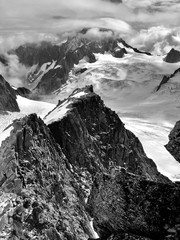 Glaciers of the Mont Blanc massif